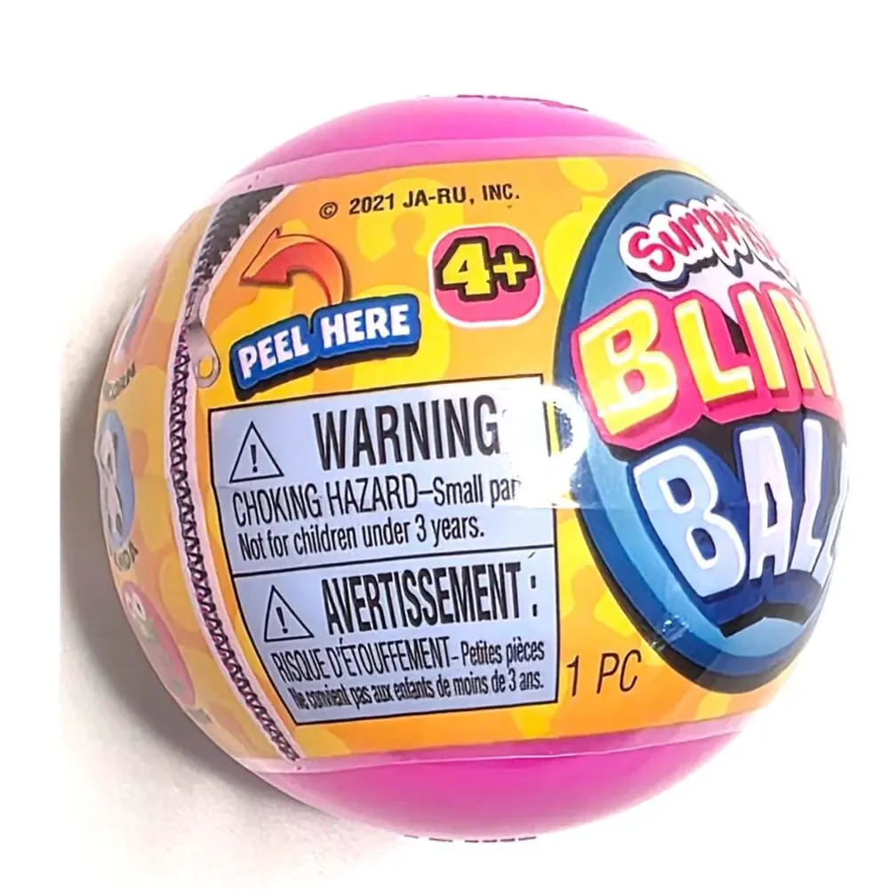 (4) Ja-Ru Surprise Blind Ball Capsules Collect All 6 Kids Fun Party Favors